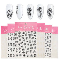 Nail Stickers - Rose Flower