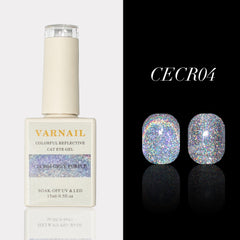 Colorful Reflective Cat Eye - CECR04 GREY PURPLE