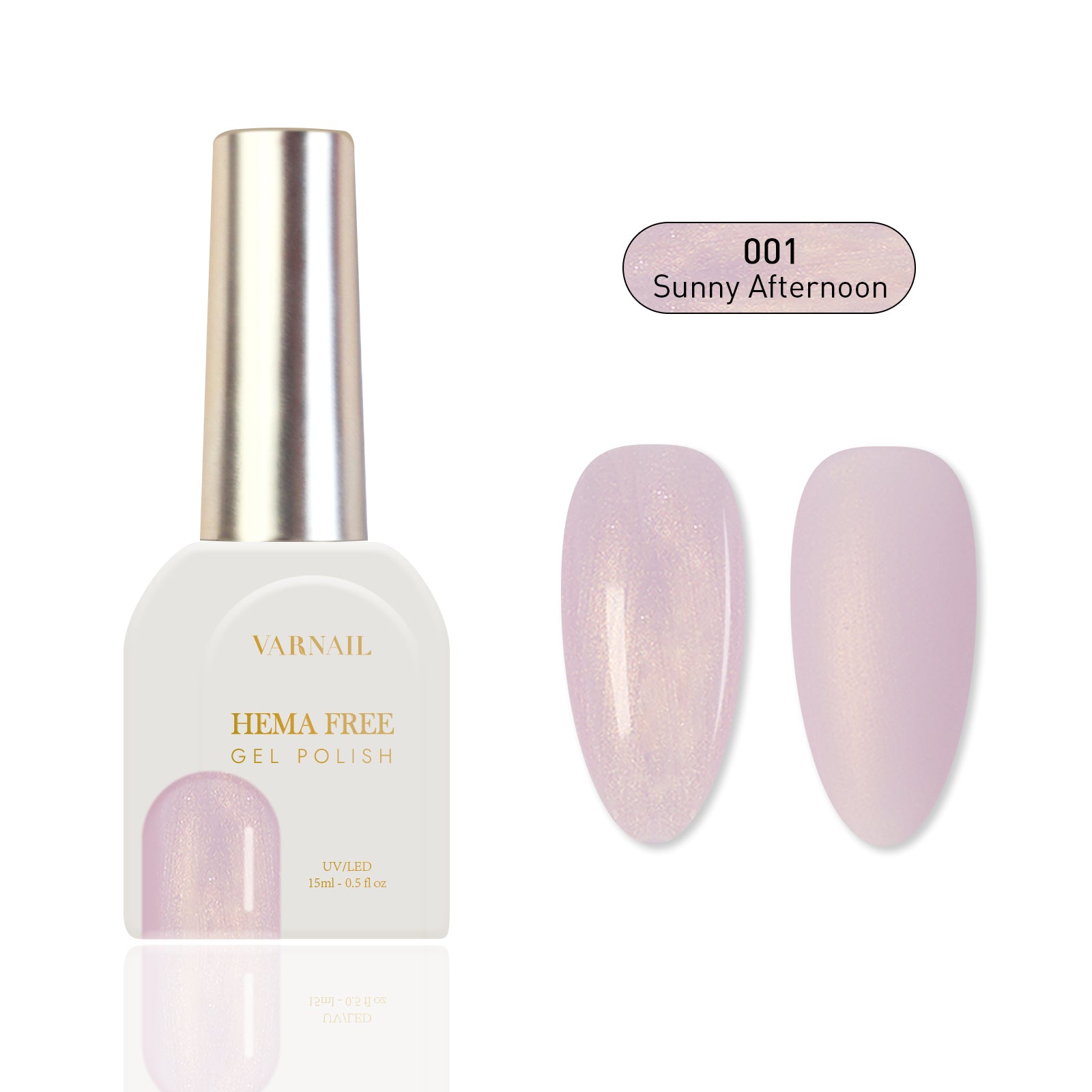 Hema-Free Glitter Gel Polish - 001 Sunny Afternoon