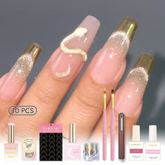 Trendy Nail Design Kit - No.7 Golden Snake