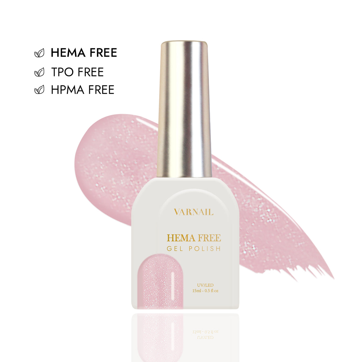Hema-Free Glitter Gel Polish - 003 June Bride