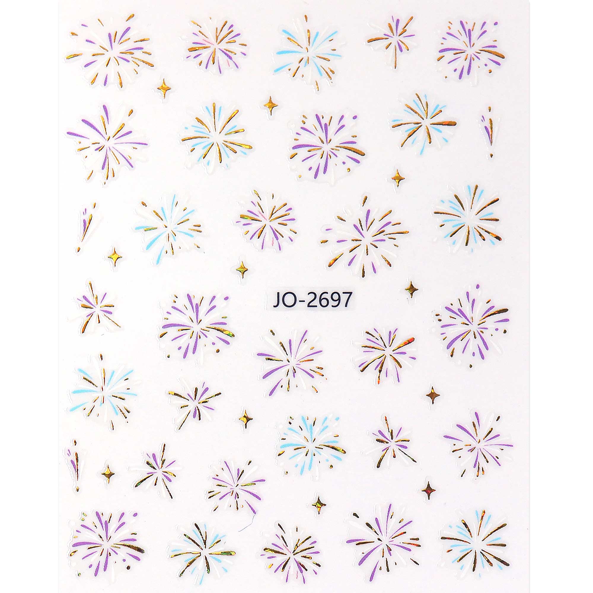 Nail Sticker - Colorful Fireworks