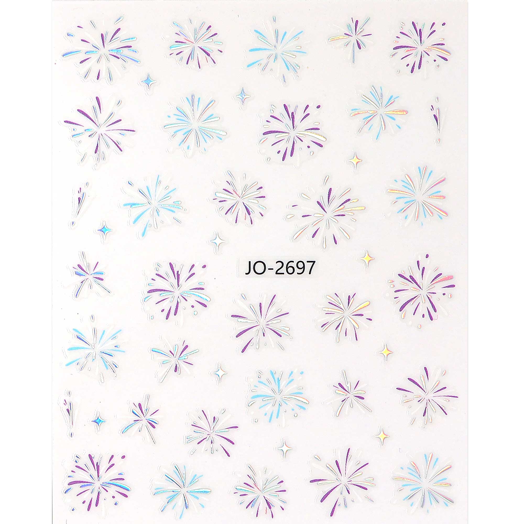 Nail Sticker - Colorful Fireworks