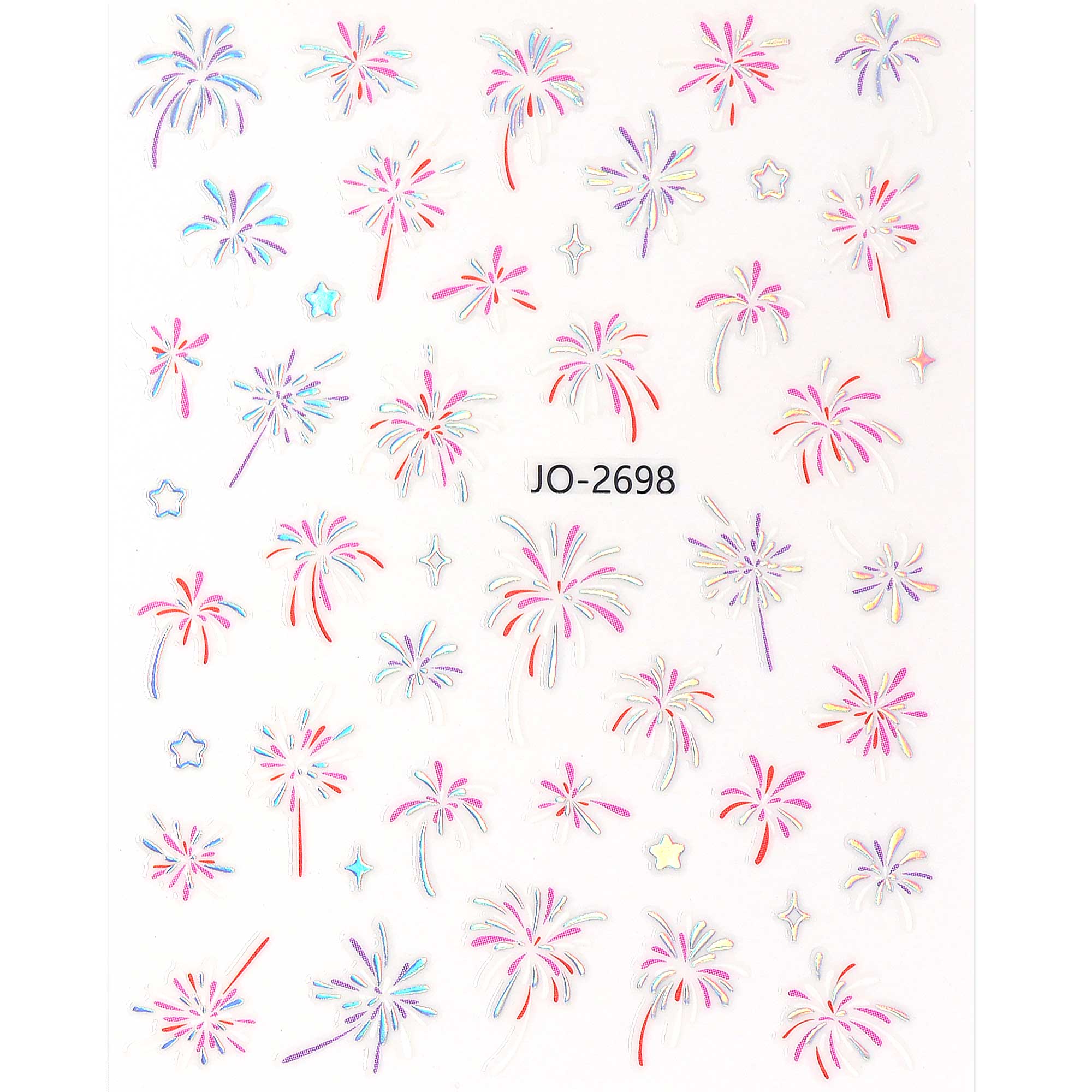 Nail Sticker - Colorful Fireworks
