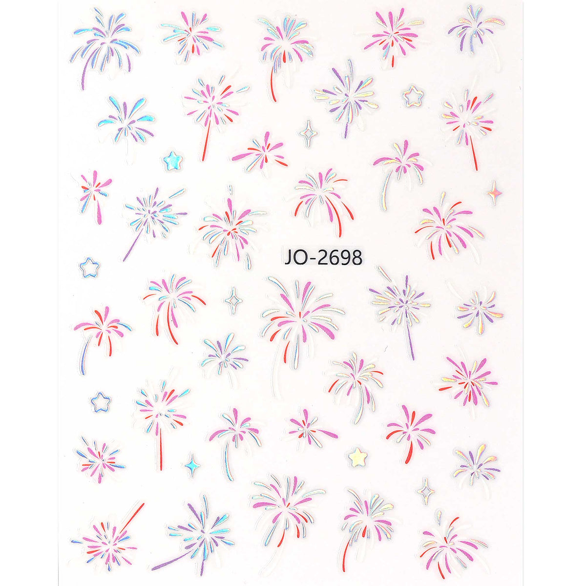 Nail Sticker - Colorful Fireworks