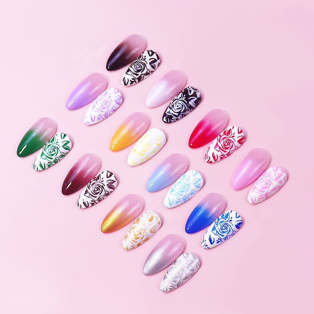 3-in-1 Stamping Ombre Paint Gel Polish Set