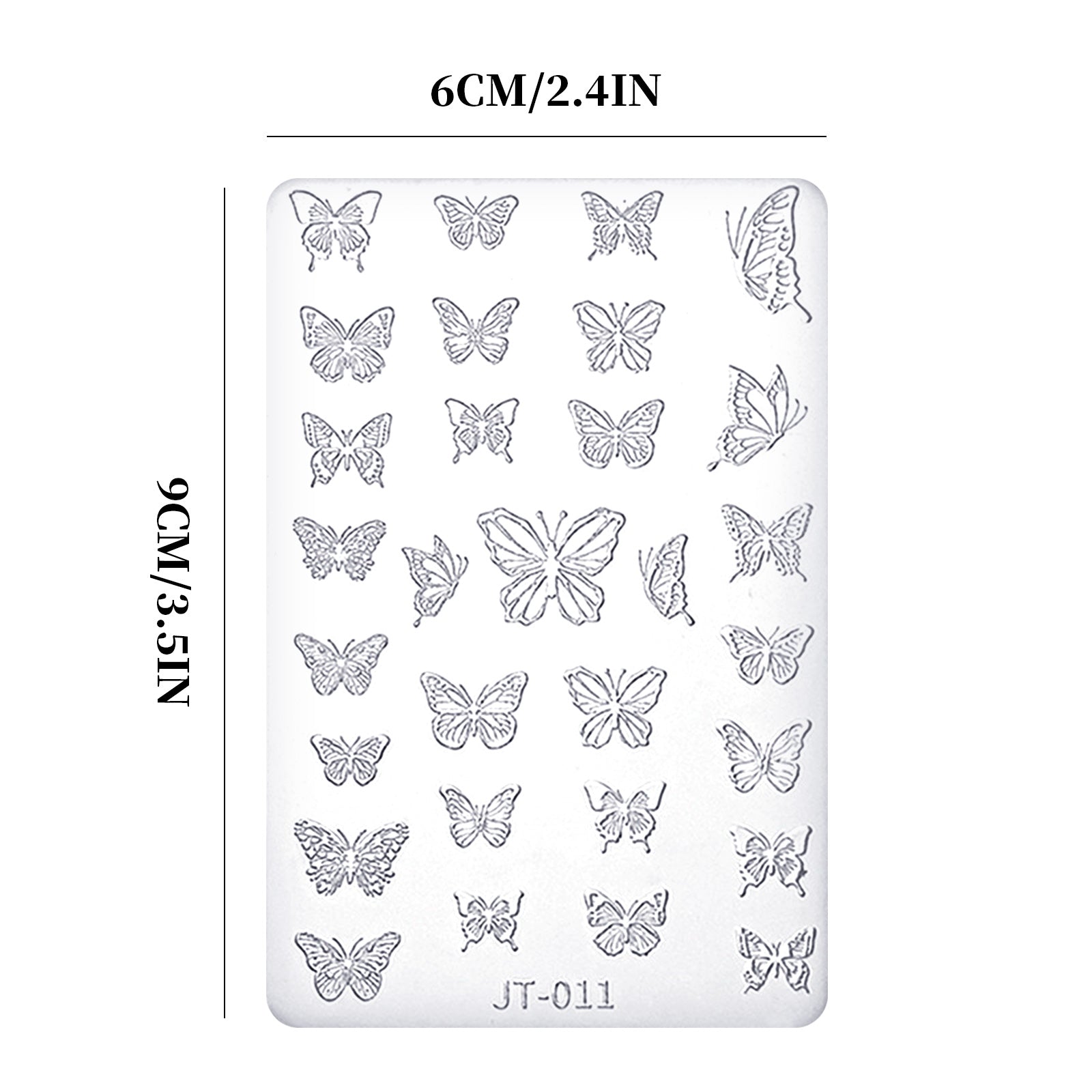 Nail Art Mold - JT011 Butterfly
