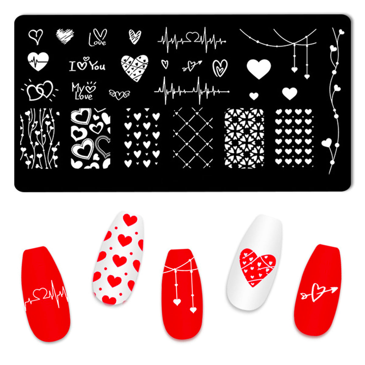 Nail Stamping Plates - Love