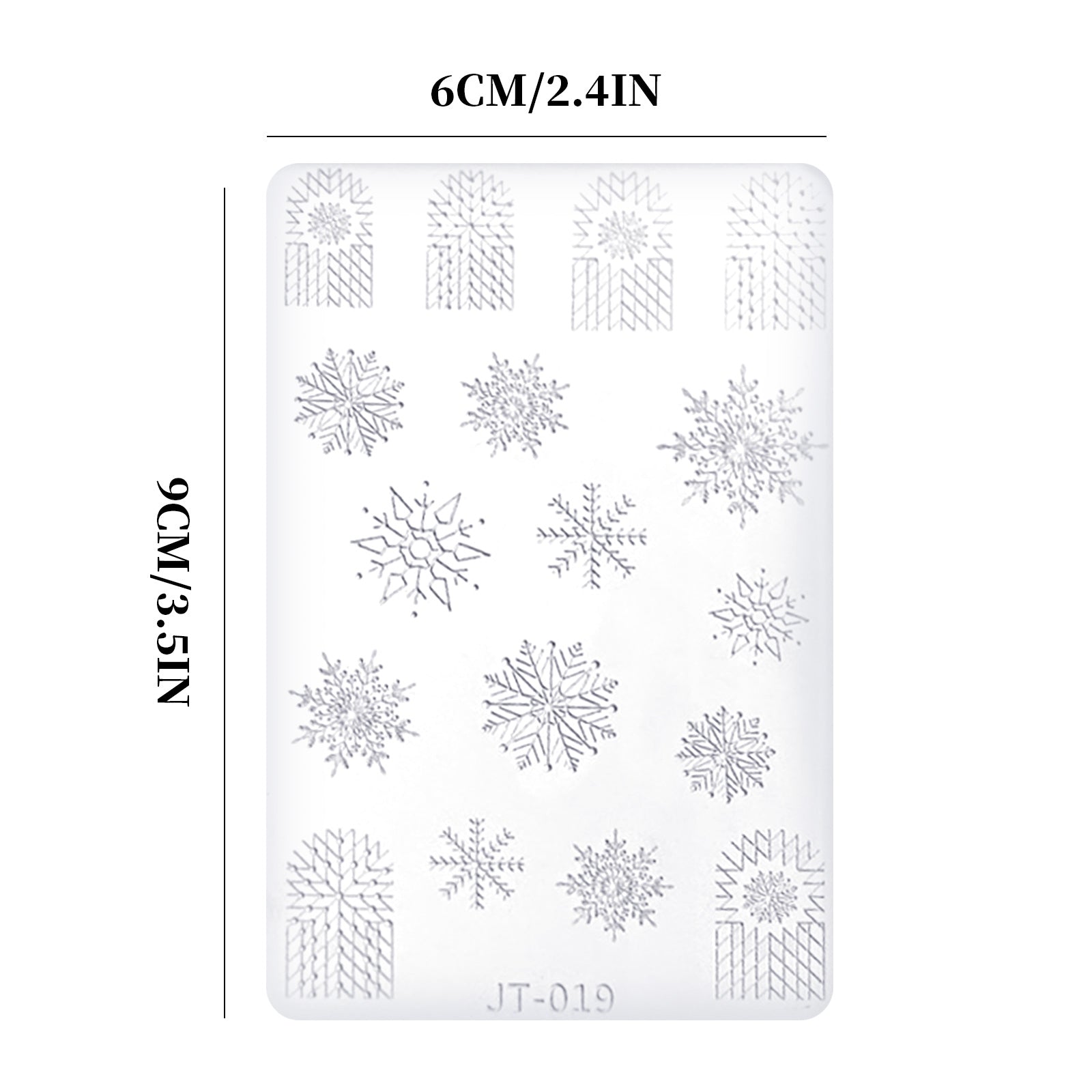 Nail Art Mold - JT019 Snowflake