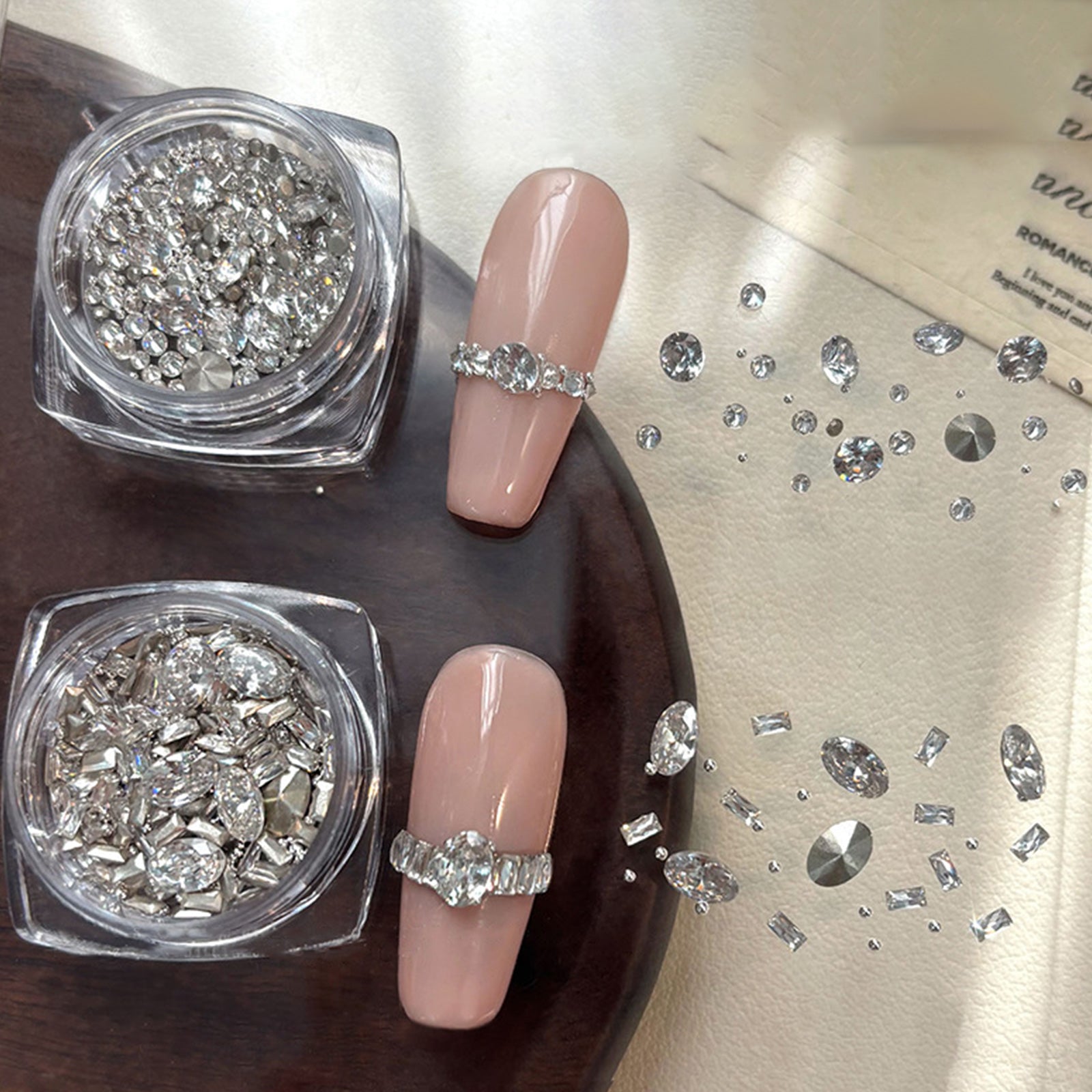 Diamond Ring Nail Rhinestone Kit