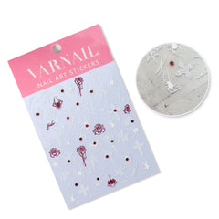 Rhinestone Nail Sticker - Spider (White)