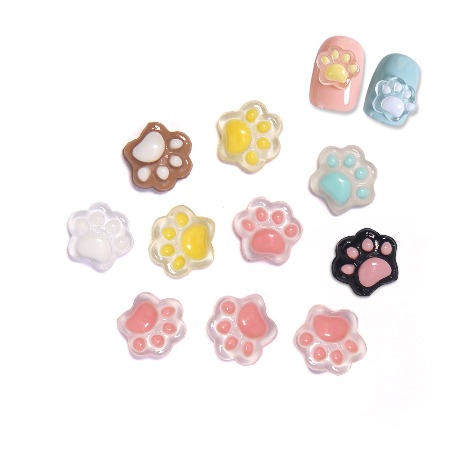 Cat Paw Nail Charms
