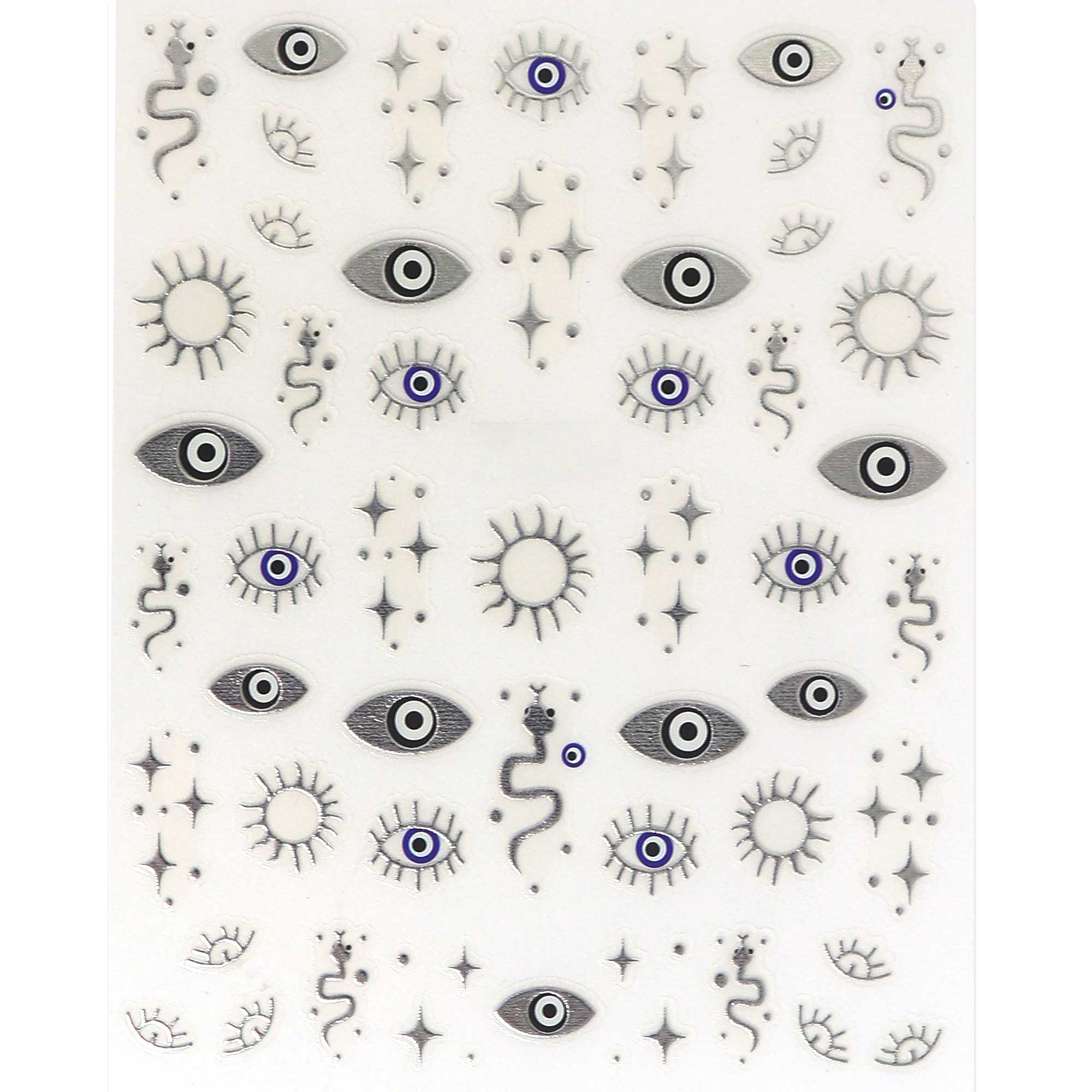 Nail Sticker - Evil Eye (Metallic)