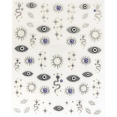 Nail Sticker - Evil Eye (Metallic)