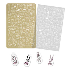 Nail Stamping Plates - Ribbon Bowknot