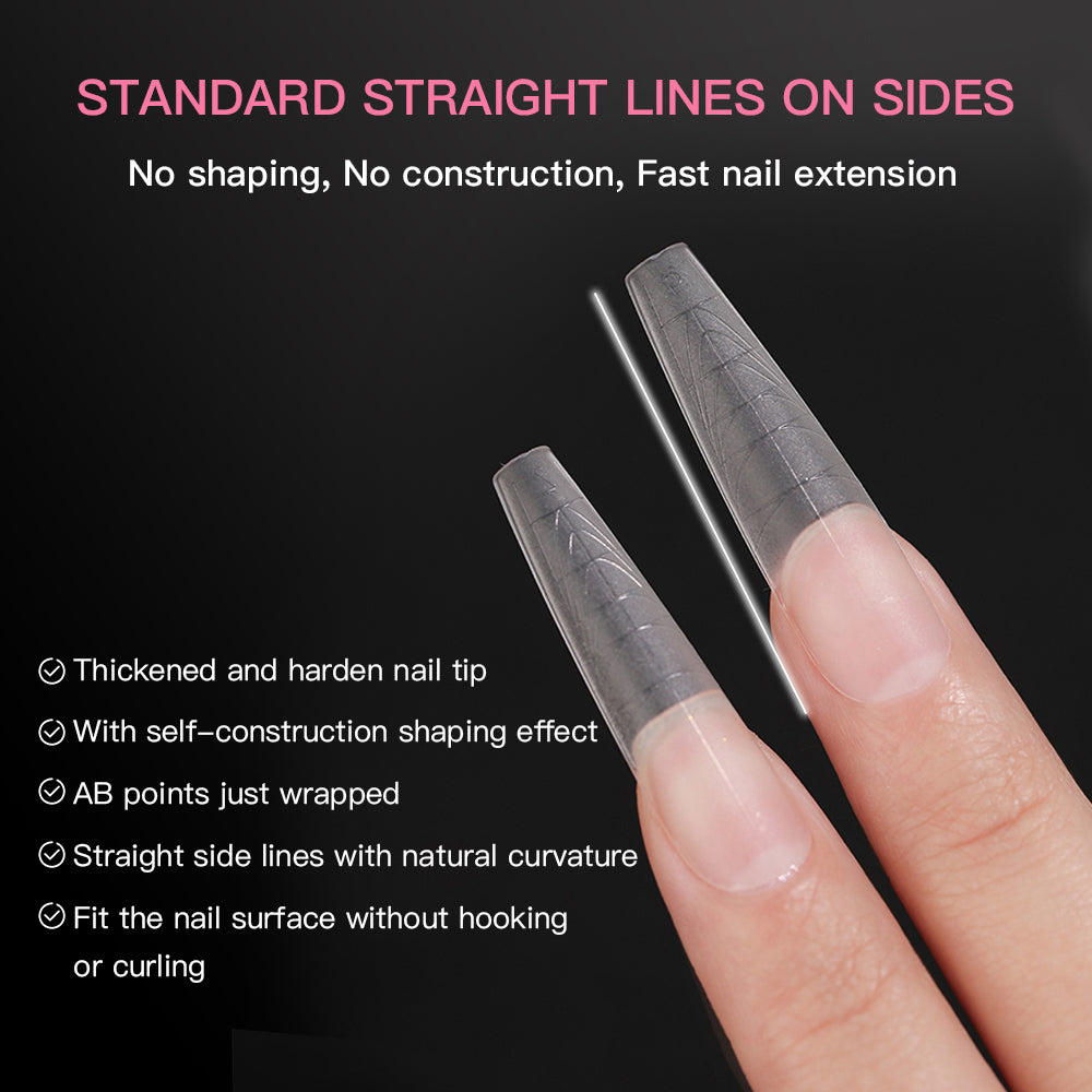 Multifunctional Soft Gel Nail Tips - Coffin