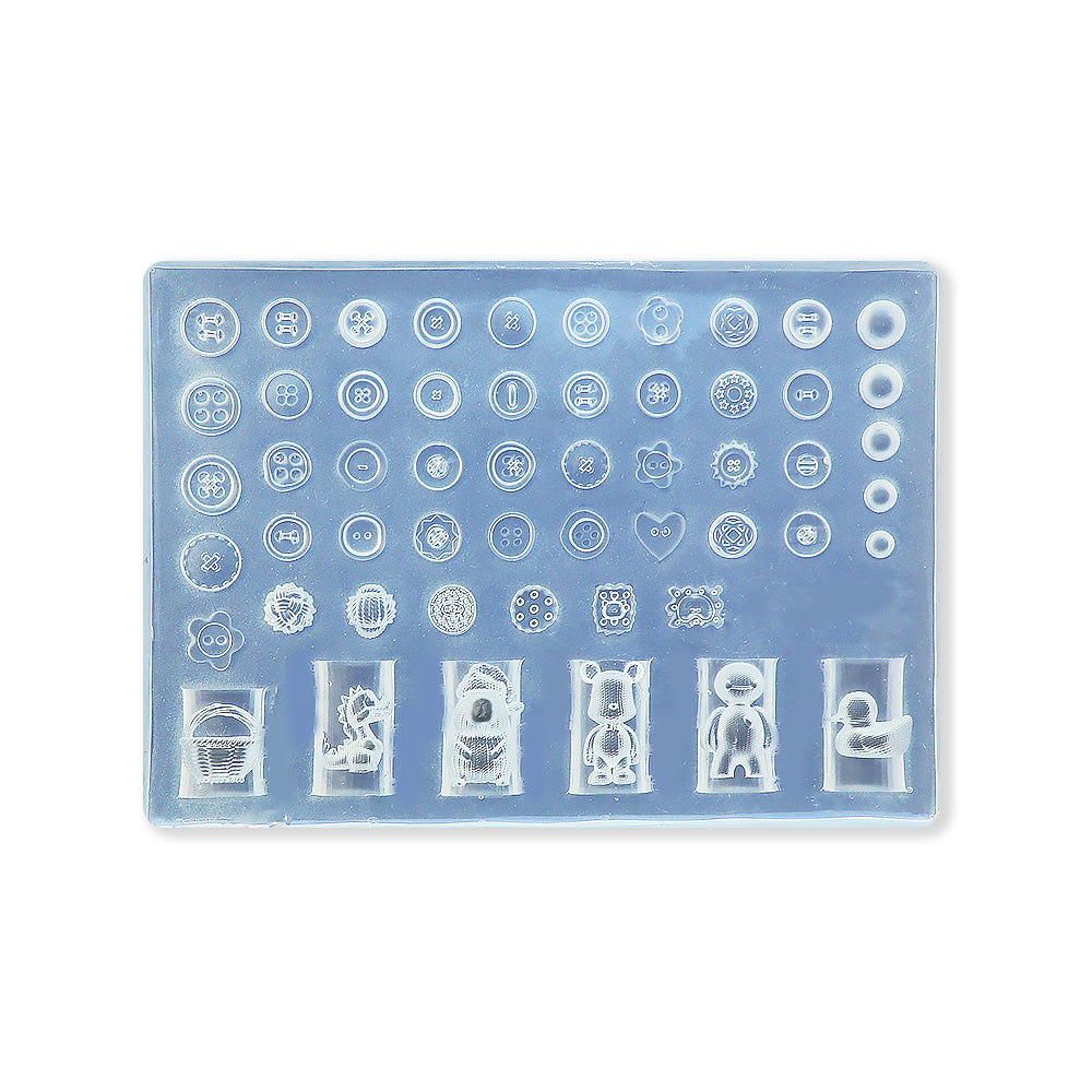 3D Nail Art Mold (Upgrade) - #42 Bear & Buttons