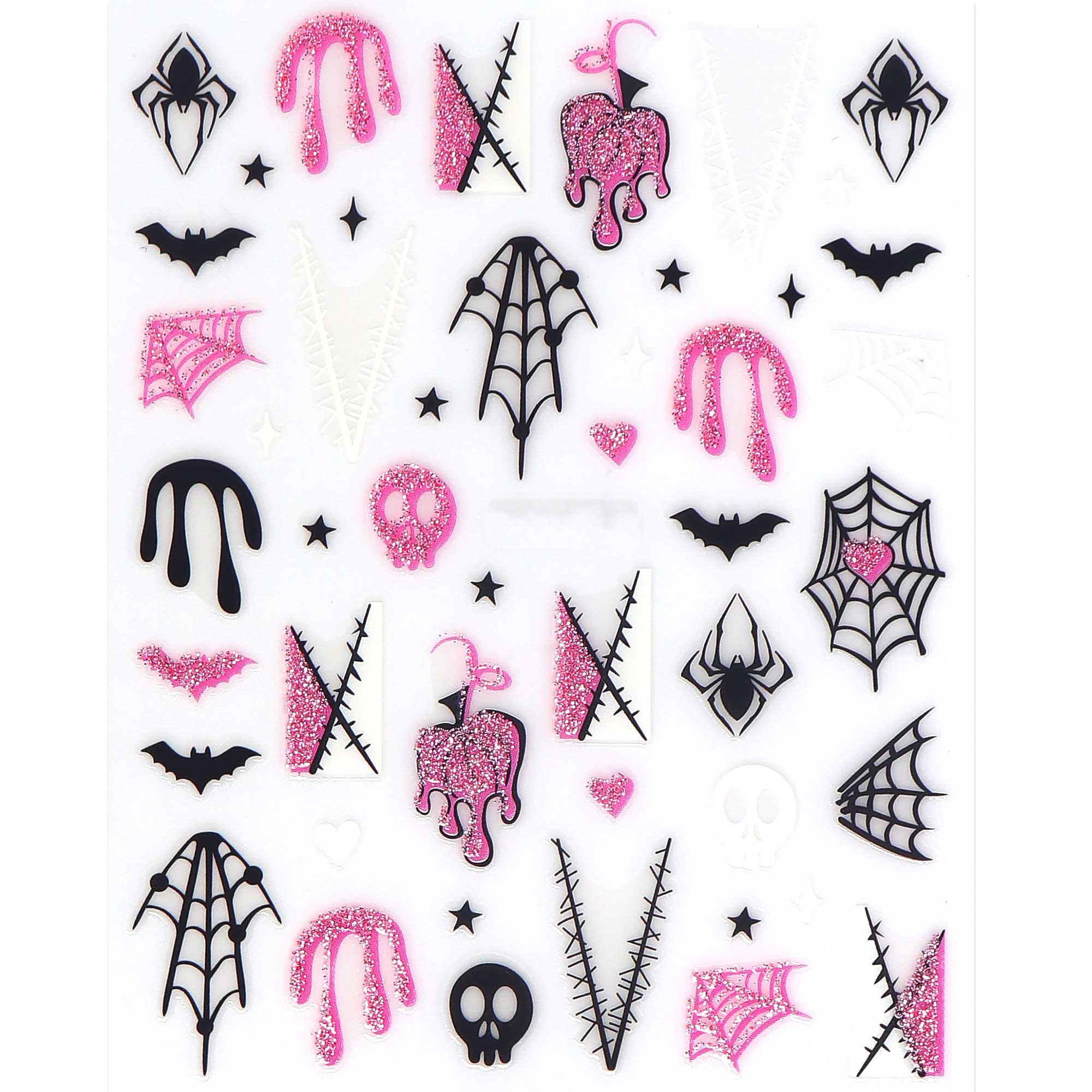 Nail Sticker - Pink Halloween