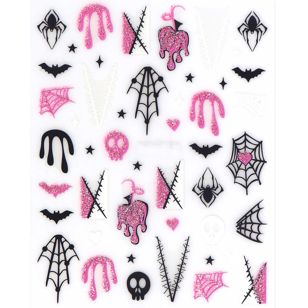 Nail Sticker - Pink Halloween