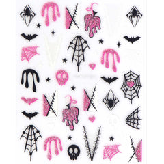 Nail Sticker - Pink Halloween