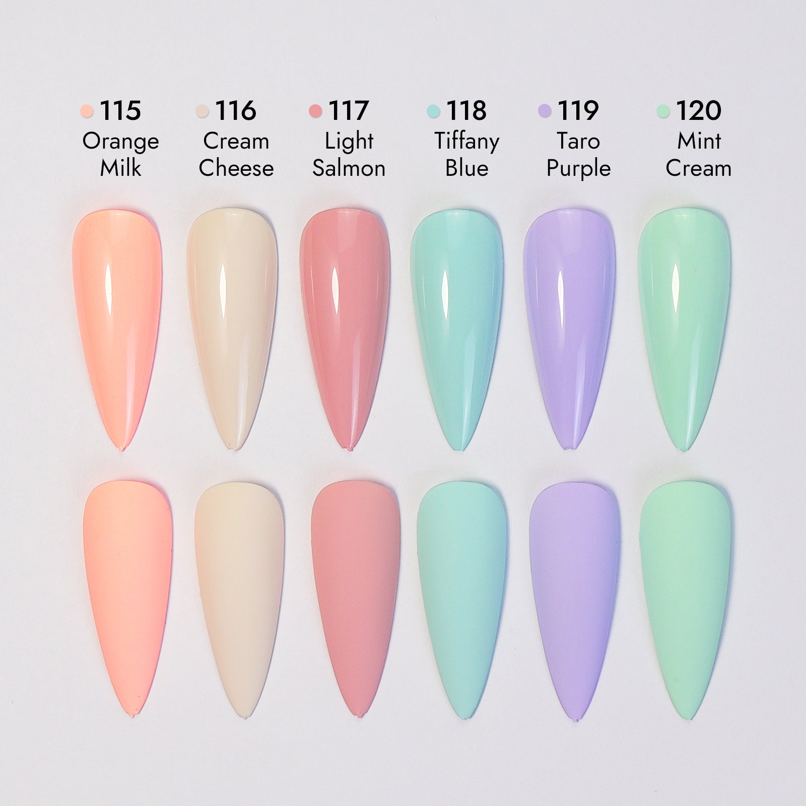 Hema-Free Color Gel Polish Set - S20 Milk Candy