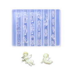 3D Nail Art Mold (Upgrade) - #46 Angel & Pocket Watch