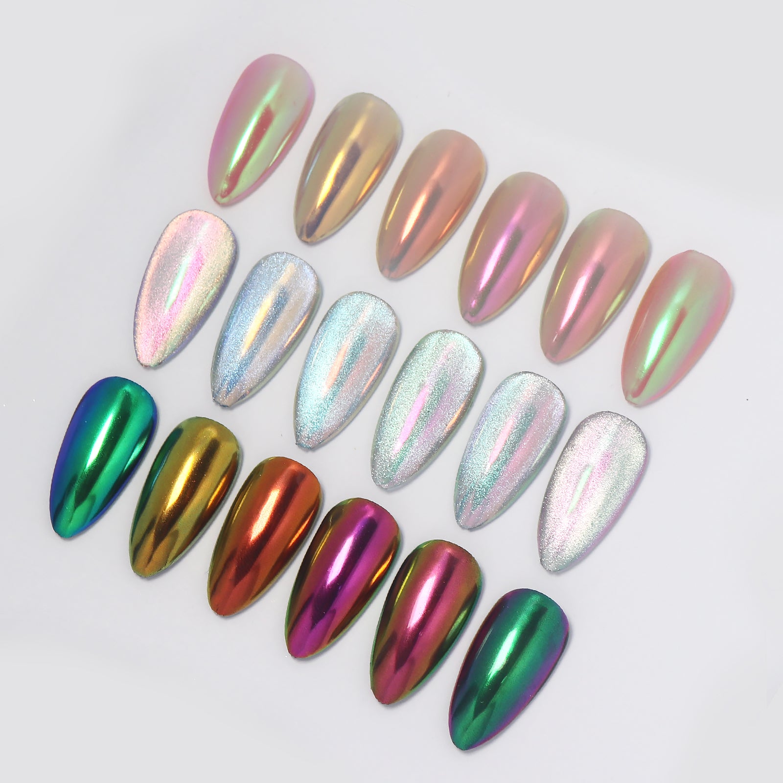 Aurora Mermaid Nail Chrome Powder - VC16 Fantasy