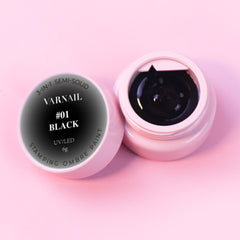 3-in-1 Stamping Ombre Paint Gel - 01 Black