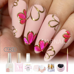 Trendy Nail Design Kit - No.28 Pink Flower