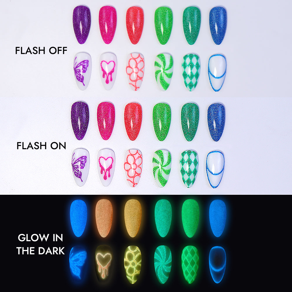 Luminous Neon Reflective Liner Gel - LRG04 Green Cocktail