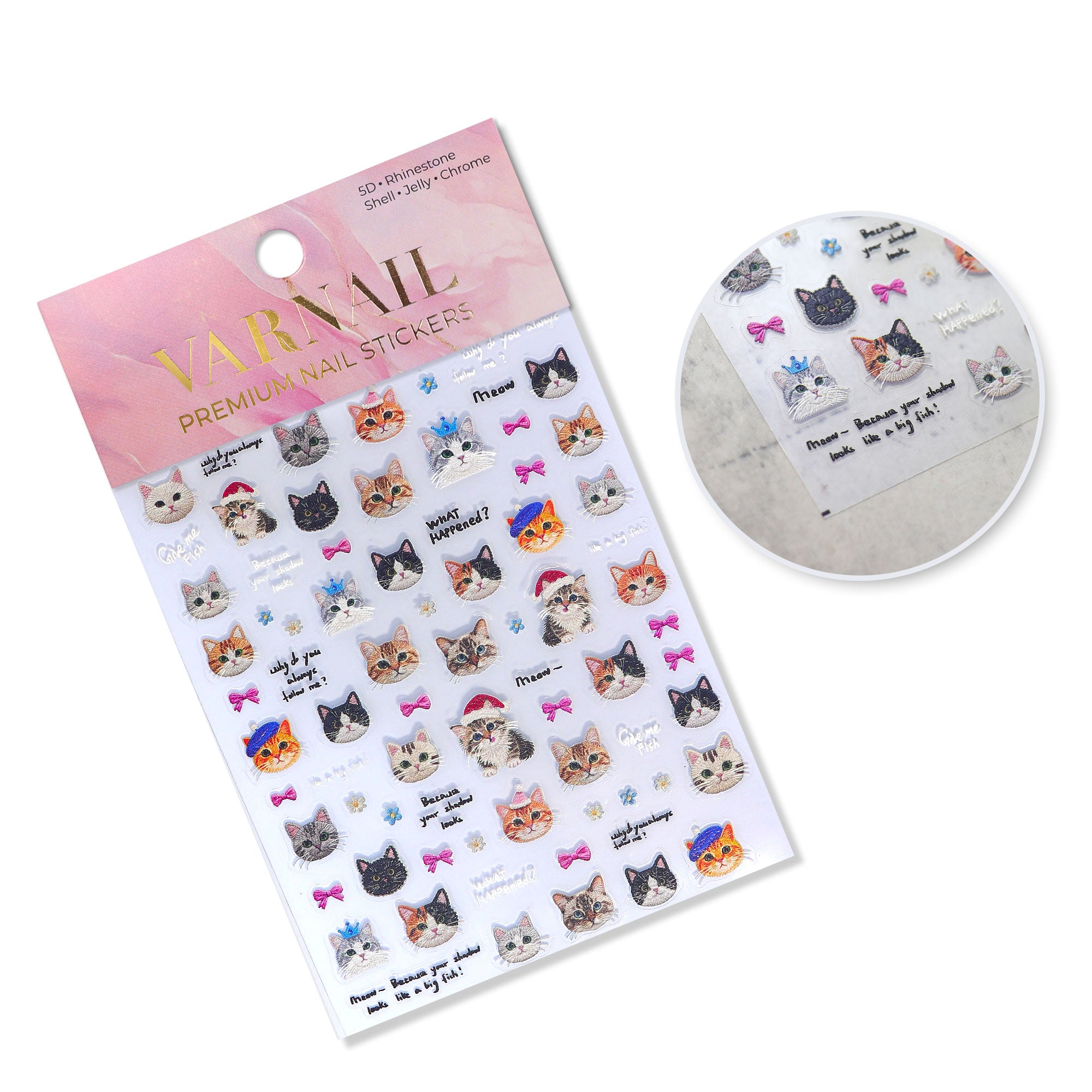 5D Nail Sticker - Cute Animal