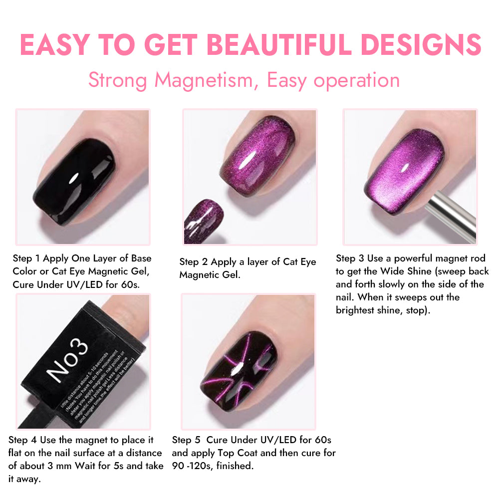 Multifunctional Cat Eye Nail Magnet Set
