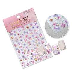 5D Nail Sticker - Pink-Toned Dried Flower