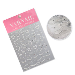 Rhinestone Nail Sticker - Pearl Love