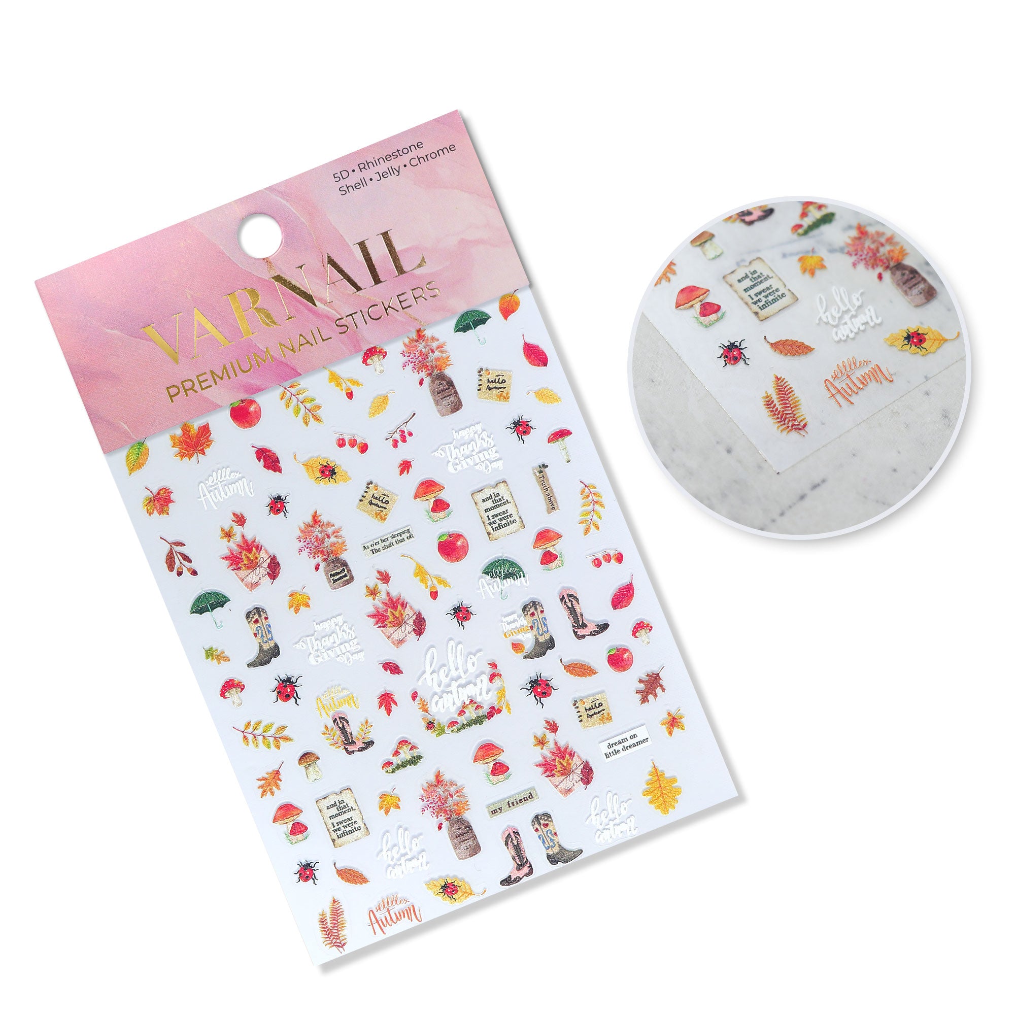 5D Nail Sticker - Hello Autumn