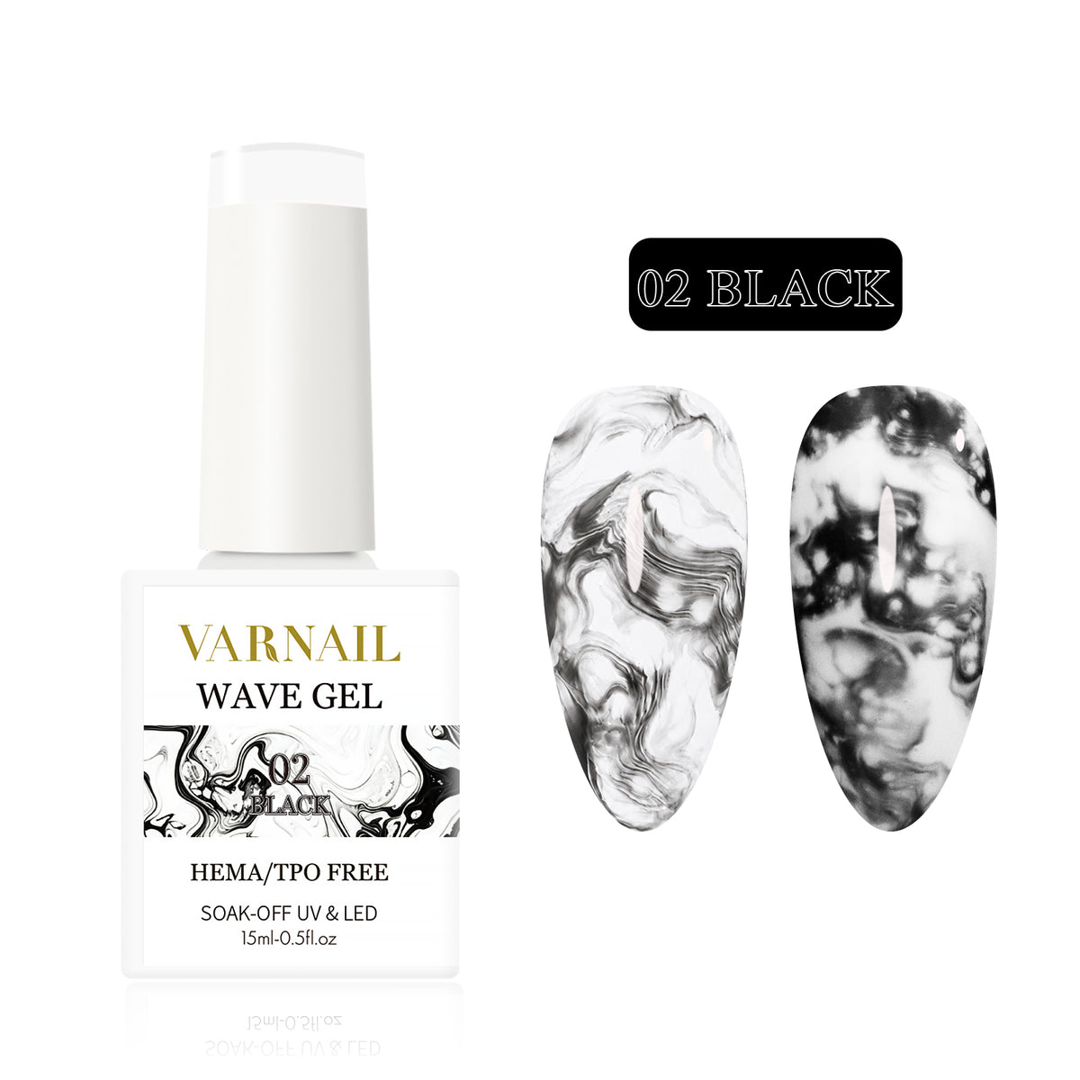 Hema-Free Ocean Wave Gel - 02 Black