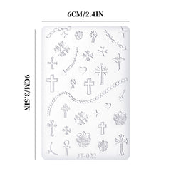 Nail Art Mold - JT022 Cross