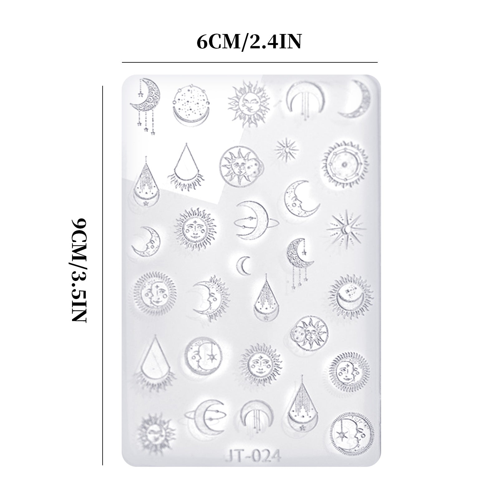 Nail Art Mold - JT024 Sun & Moon