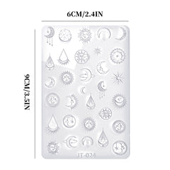 Nail Art Mold - JT024 Sun & Moon