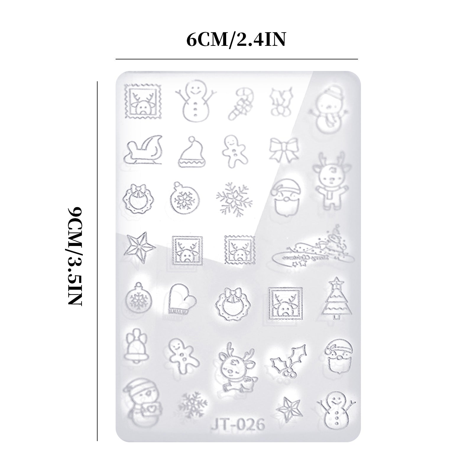 Nail Art Mold - JT026 Christmas