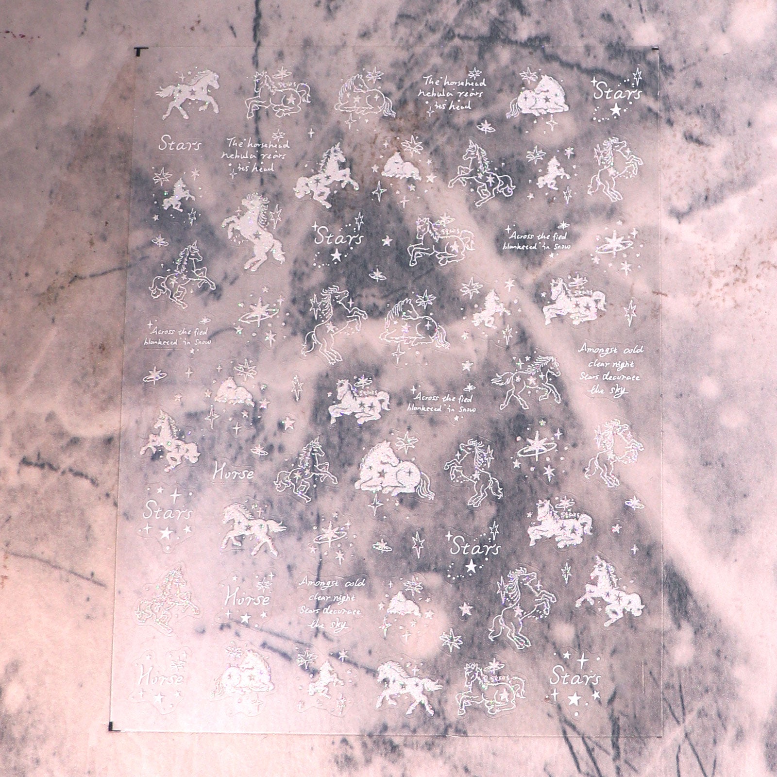 Glitter Nail Sticker - Dreamy Pegasus