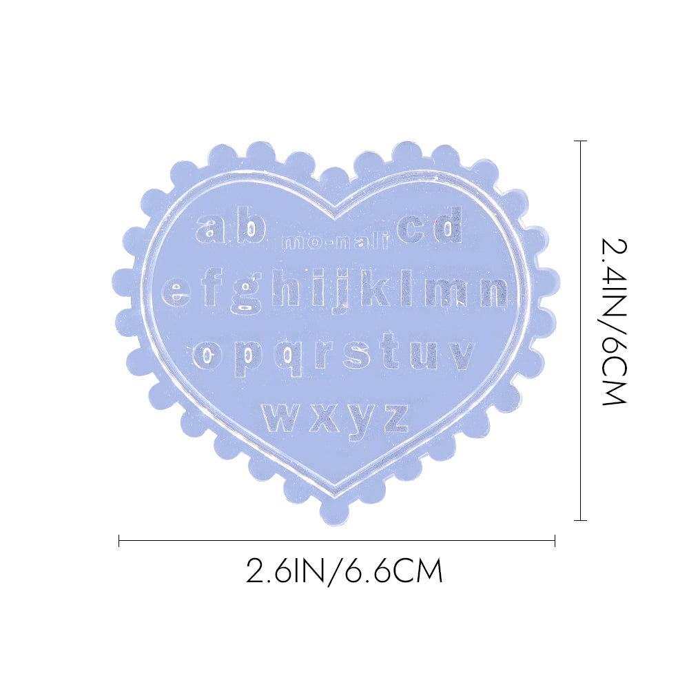 3D Nail Art Mold - #27 Lowercase letters