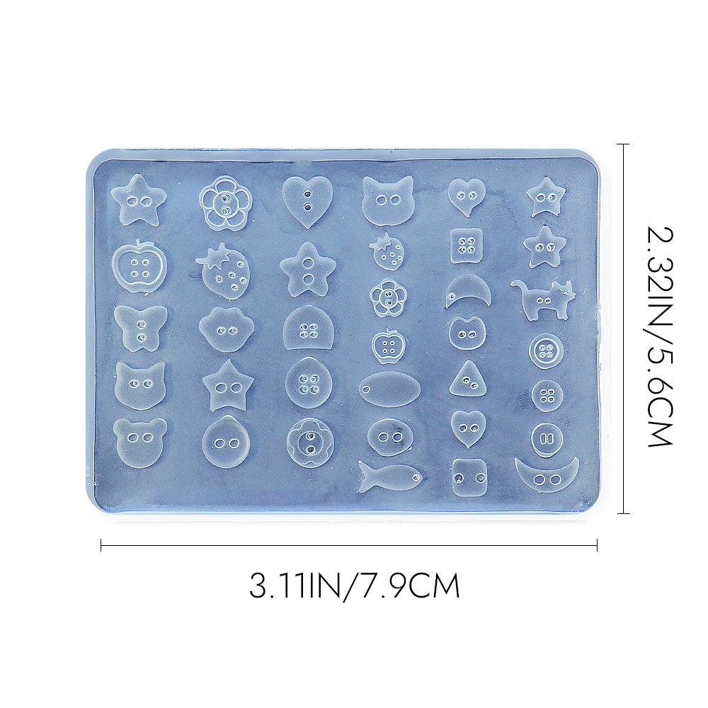 3D Nail Art Mold (Upgrade) - #43 Cartoon Buttons