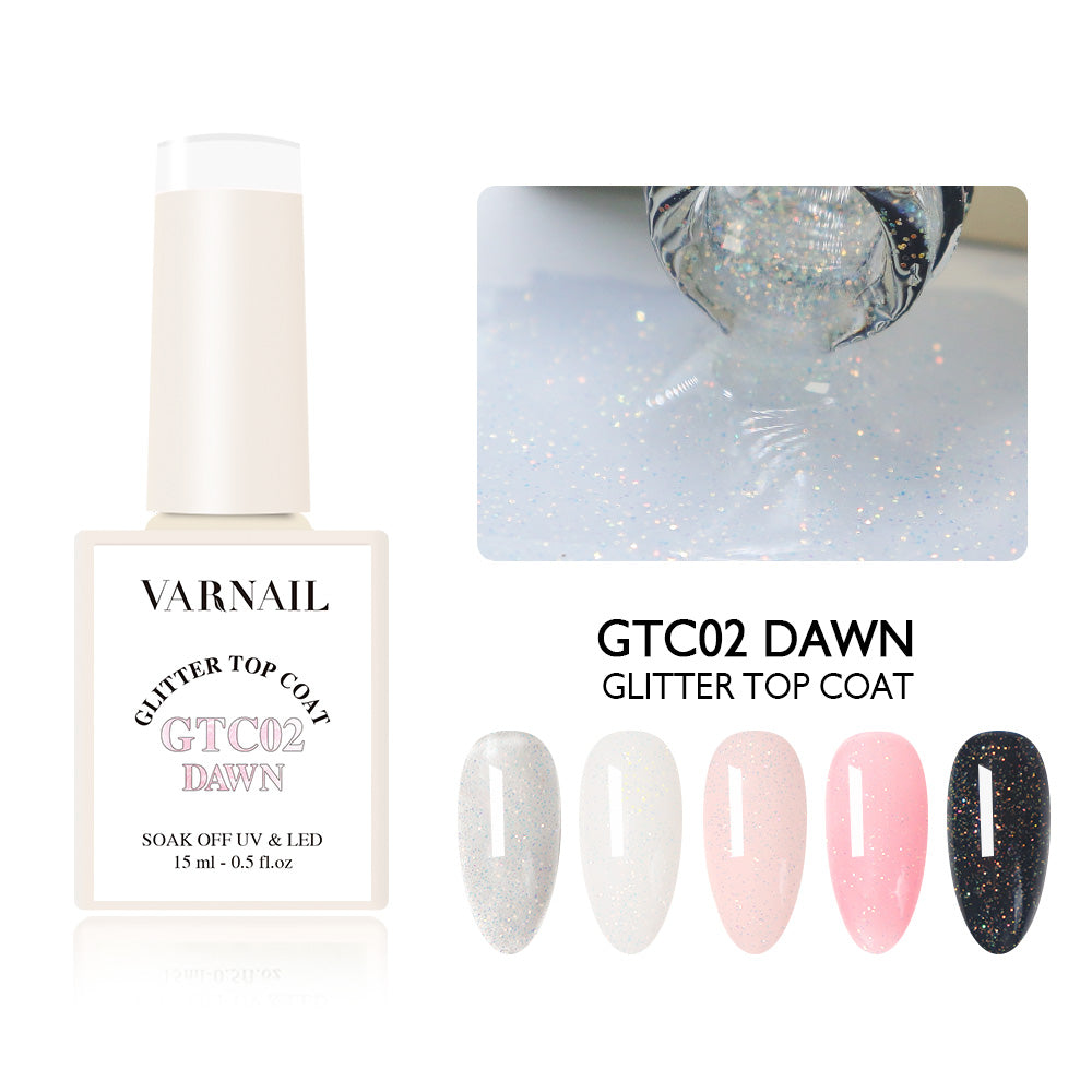 Glitter Top Coat - GTC02 Dawn