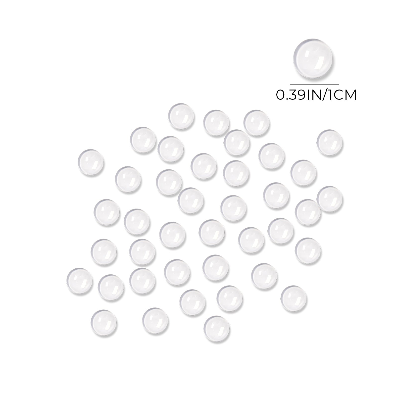 Nail Color Swatches - Glass Round