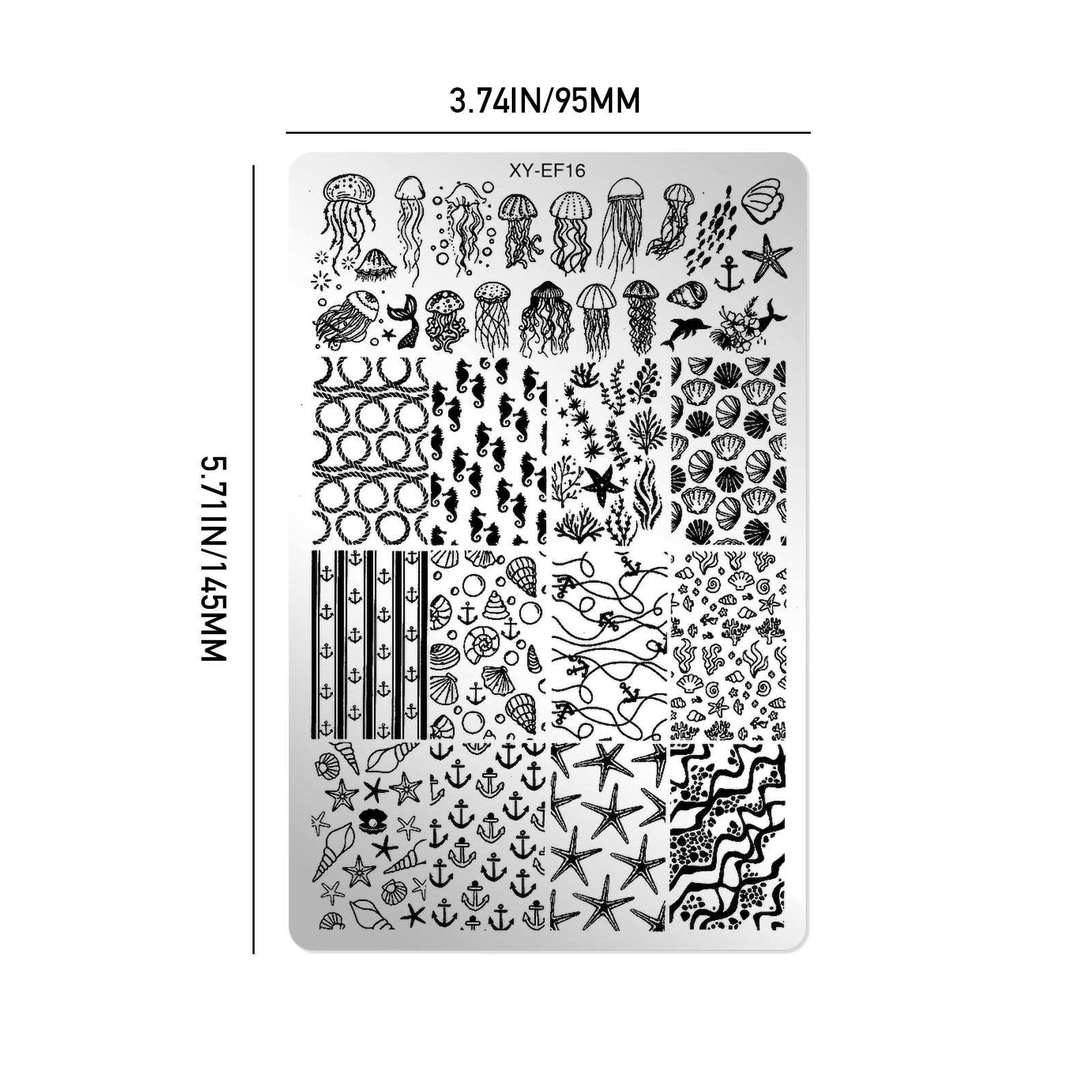 Nail Stamping Plates - Ocean Vibes