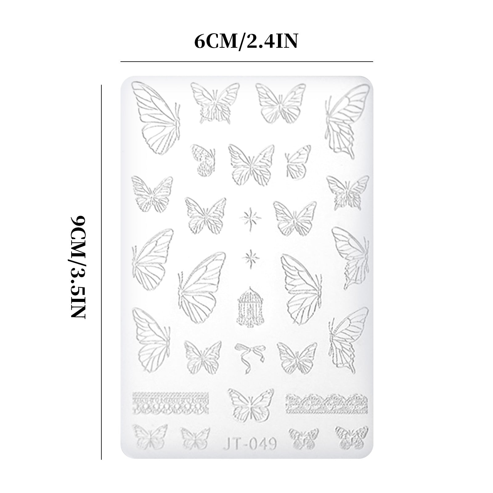 Nail Art Mold - JT049 Butterfly in Dream