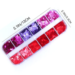 Heart Nail Glitters - Valentine