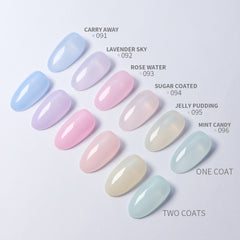 6 Colors Jelly Gel Polish Set - S16 Pastel Sugar