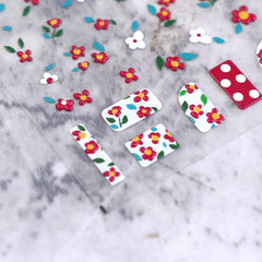 5D Nail Sticker - Little Red Flower